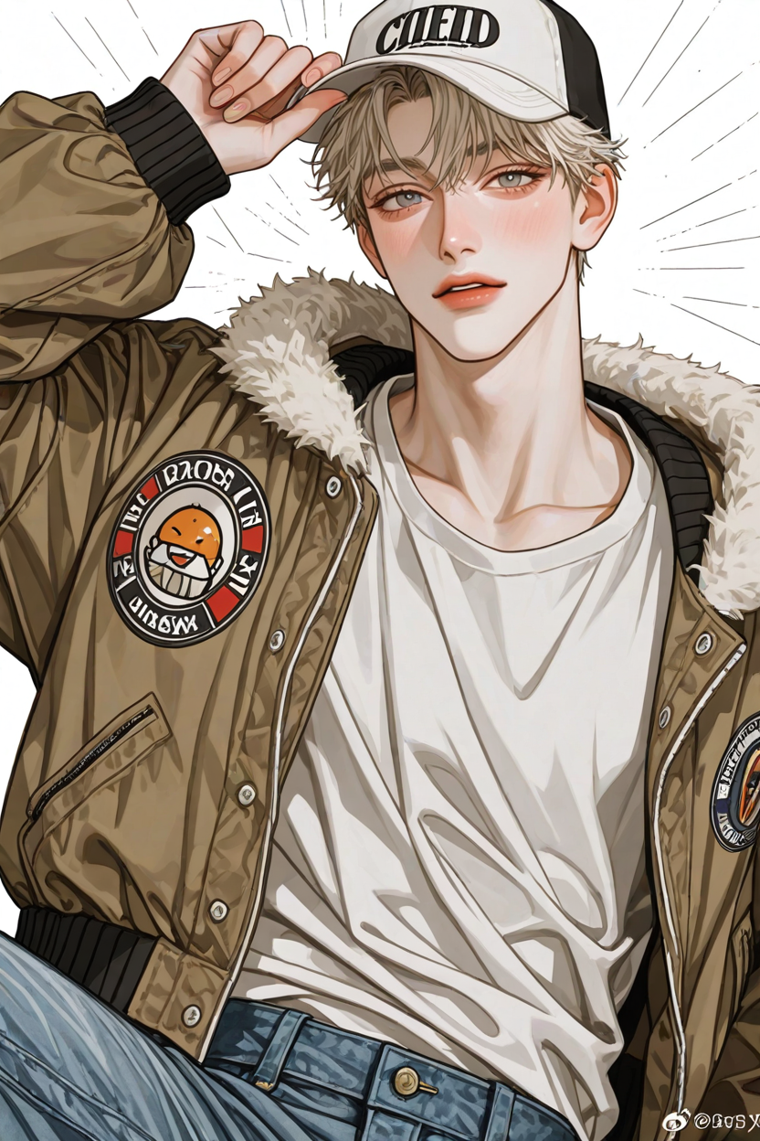 飛行外套×丹寧工裝褲